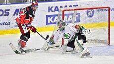 tvrtfinále play off hokejové extraligy - 1. zápas: Mountfield Hradec Králové -...