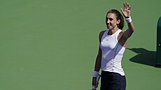 Chorvatka Petra Martiová slaví postup do osmifinále turnaje v Indian Wells.
