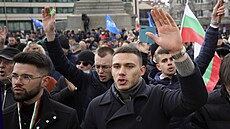 Píznivci bulharského expremiéra Bojka Borisova protestovali proti jeho...