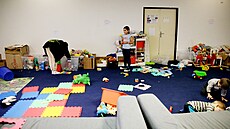 Nouzové ubytování mají ukrajin�tí uprchlíci zaji�t�né p�ímo na brn�nském výstavi�ti v krajském asisten�ním centru.