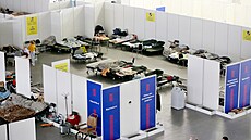 Ve stedu mlo na brnnským výstaviti pechodný domov necelých 400 Ukrajinc.