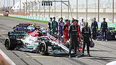 Takto se jezdci F1 fotili bhem pedsezonních test v Bahrajnu.