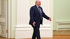 Bloruský prezident Alexandr Lukaenko se v Moskv seel se svým ruským...