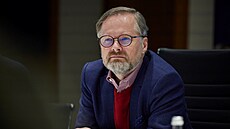 eský premiér Petr Fiala na schzce s ukrajinským prezidentem Volodymyrem...