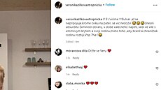 Instagram Veroniky ilkové (14. bezna 2022)