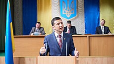 Volodymyr Zelenskyj v seriálu Slu�ebník lidu