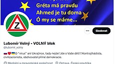 Bývalý poslanec Lubomír Volný si zvolil jako profilovou fotku Z, které oznauje...