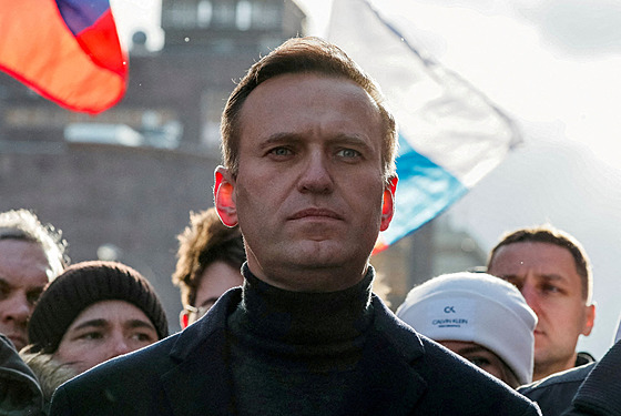 Ruský politický opoziční aktivista Alexej Navalnyj na protestu proti navrhované...
