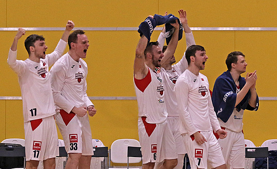 Basketbalisté Olomoucka se radují.