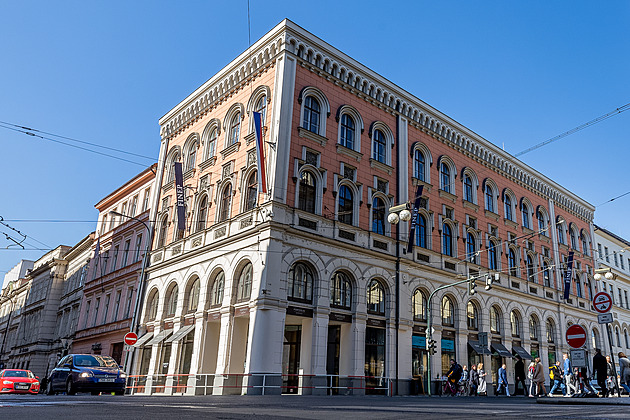 Lannv palác na Novém Mst v centru Prahy. Lannv palác sousedí se sídlem SSD...