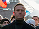 Ruský politický opoziční aktivista Alexej Navalnyj na protestu proti navrhované...