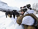 Vojenské cviení "Cold Response 2022" v Norsku, kterého se krom 30 000 voják...