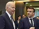 Americký prezident Joe Biden a francouzský prezident Emmanuel Macron na summitu...