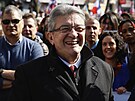 Krajn levicový prezidentský kandidát Jean-Luc Mélenchon na pedvolebním...