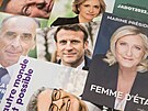 Pedvolební plakáty francouzských prezidentských kandidát (21. bezna 2022)