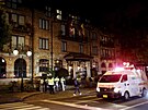 Policie hlídá hotel v kolumbijské Bogot, kde bylo nalezeno tlo bubeníka...