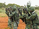 Cviení tchajwanských voják na obranu proti moné invazi íny. Ruský vpád na...