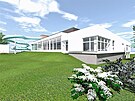 Nov� n�vrh modernizace kryt�ho plaveck�ho baz�nu ve Svitav�ch.
