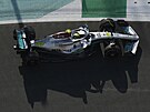 Lewis Hamilton z Mercedesu bhem tréninku v Didd