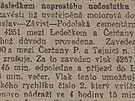 Zmínka o Isidorce v deníku Venkov (10. 1. 1919)