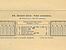 Jízdní ád Isidorky platný od íjna 1919. Doprava na ní byla ovem zastavena u...