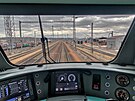 Výhled z lokomotivy ady 380 eských drah