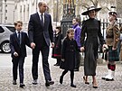 Princ William, vévodkyn Kate a jejich dti princ George a princezna Charlotte...