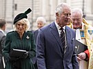Vévodkyn Camilla a princ Charles pi píchodu do Westminsterského opatství na...
