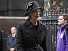 Dánská královna Margrethe II. pi píchodu do Westminsterského opatství na...