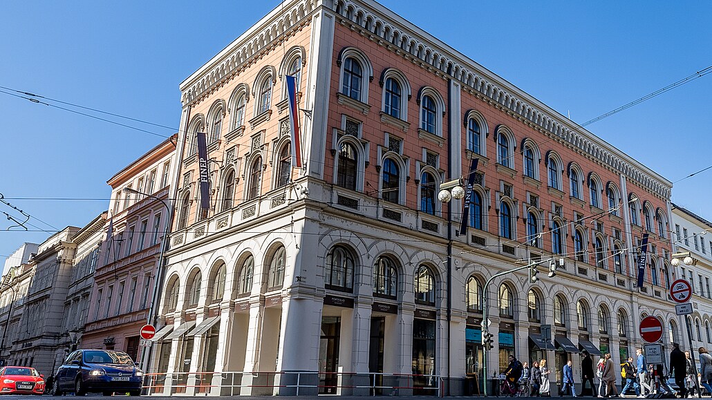 Lannv palác na Novém Mst v centru Prahy. Lannv palác sousedí se sídlem SSD...