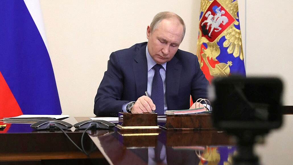 Ruský prezident Vladimir Putin (25. bezna 2022)