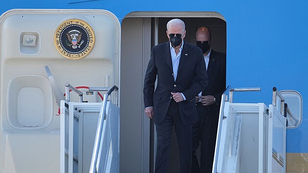 Americk� prezident Joe Biden p�ilet�l na n�v�t�vu Polska. (25. b�ezna 2022)