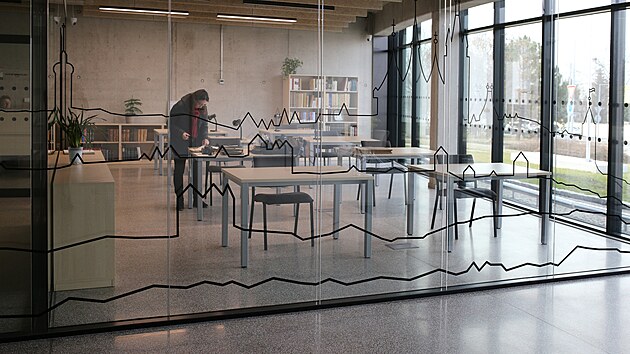 Interi�r nov� budovy lounsk�ho okresn�ho archivu