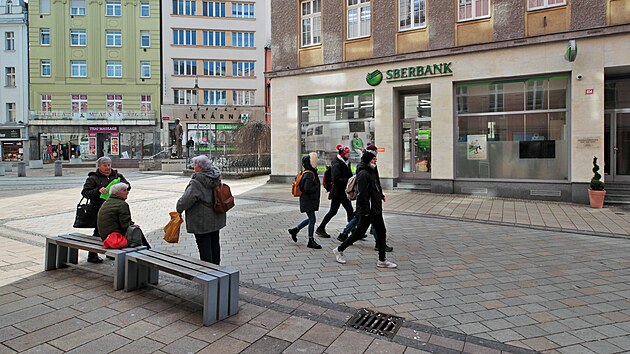 Poboka Sberbank v Karlovch Varech je uzavena.