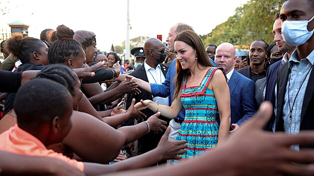 Princ William s chotí Kate navštívili Jamajku. (23. března 2022)