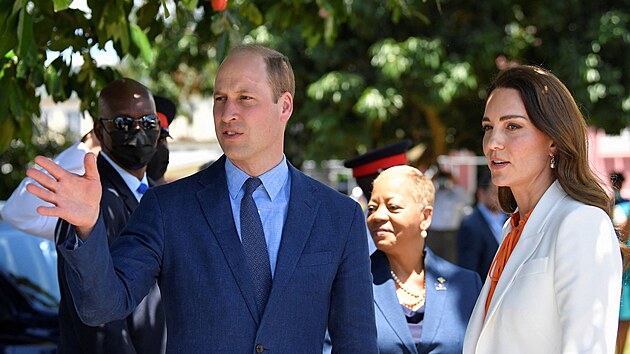 Princ William s chotí Kate navštívili Jamajku. (23. března 2022)