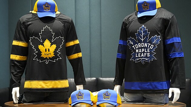 Speciln oboustrann dres Toronta Maple Leafs.
