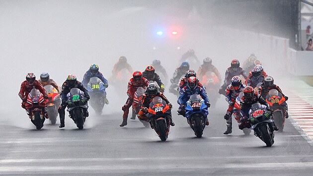 Momentka z Velk ceny Indonsie MotoGP.