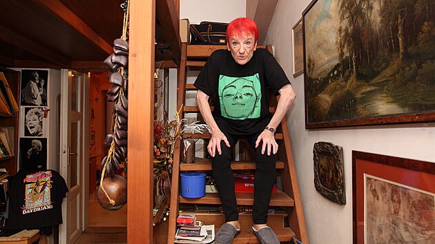 Byt nen� velk�, proto mu hodn� pomohla d�ev�n� vestavba mezipatra.