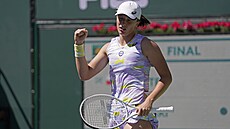 Polská tenistka Iga wiateková ve finále turnaje v Indian Wells.
