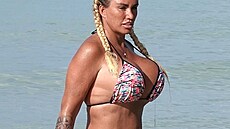 Katie Price na jedné z posledních fotografií z dovolené.