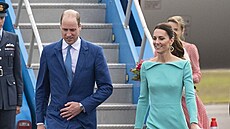 Vévodkyn z Cambridge Kate Middleton se v beznu 2022 spolu s manelem...