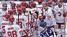 Hrái z Tince se radují ze tetího vítzství ve tvrtfinálové sérii na led...