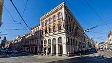 Lann�v palác na Novém M�st� v centru Prahy. Lann�v palác sousedí se sídlem �SSD...