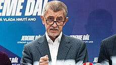 Tisková konference stínové vlády hnutí ANO. Na snímku Andrej Babi (ANO). (24....