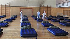 Mnoho ukrajinských uprchlík projde registraním místem na ostravském výstaviti erná louka.