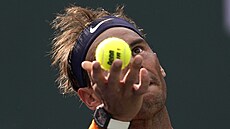 Rafael Nadal v semifinále turnaje v Indian Wells.