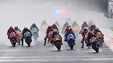 Momentka z Velké ceny Indonésie MotoGP.