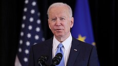 Americký prezident Joe Biden na summitu EU. (25. března 2022)
