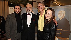Vojtch Kotek, Zdenk Svrák, Jan Svrák a Tereza Ramba na premiée filmu...